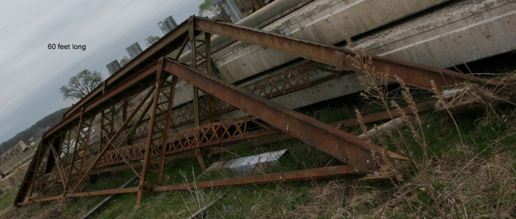 60' long pony truss bridge